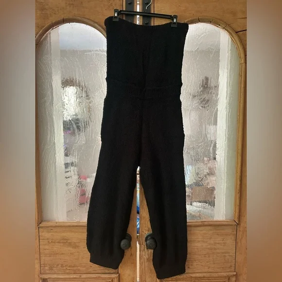 Free People Beach Black Sleeveless Jumpsuit - Picture 2 of 5